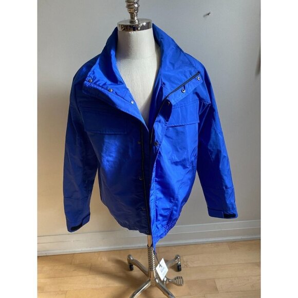 Noize BNWT Mens blue "Ryker" Techno Bonded rain jacket sz Xlarge NEW bomber - Picture 2 of 9